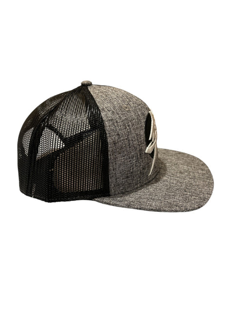 SUZUKI MESH HAT CAP HAYABUSA KANJI LOGO BLACK HEATHER GREY GENUINE OEM NEW